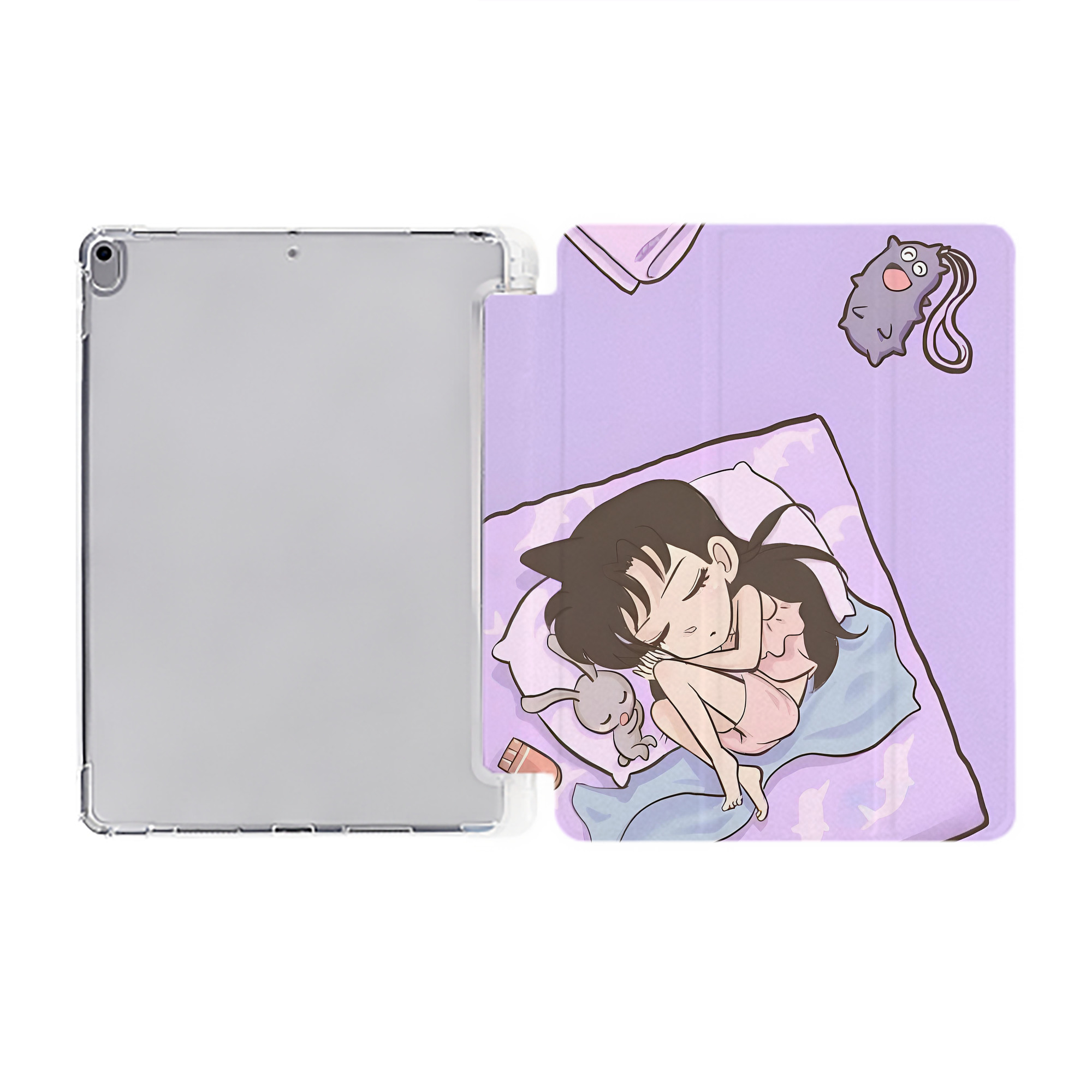 （画像用） 名探偵コナン Detective Conan IPad ケース ペン収納付き 三つ折りスタンド PUレザー×シリコン 対応機種9.5/10.5/10.9インチ